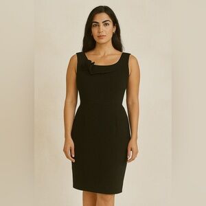 Calvin Klein Black Sheath Dress with Bow Detail
Size 12 | New with Tags